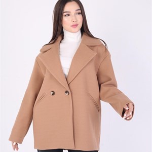 НОВИНКА   Укороченное пальто весна Ткань дорогой кашемир