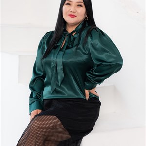 СКИДКИ 500с Блузка 52 58  ткань Японский шелк Отличный