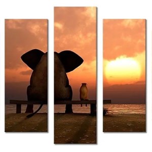 Модульная картина из пяти частей Размер 80 на 140