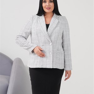 Пиджак КАРИНА Размерный ряд 48 56 Ткань Твид Представляем