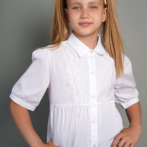 Модные и элегантные школьные блузки в новой коллекции