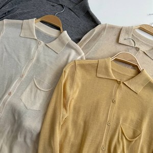 Женское поло на пуговицах в стиле Uniqlo — 4 оттенка, 850 сом