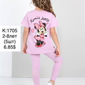 Новинки Комфортные двойки Принт с Мини маусом всегда