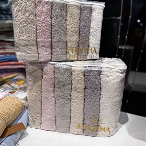 Качественные махровые полотенца от Verona | Набор лицевых и банных полотенец