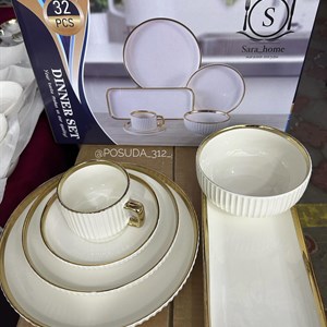 Качественная посуда для дома - 32 предмета на 6 персон