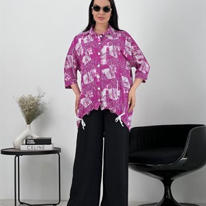  В наличии удлиненные яркие рубашки туники арт 1324