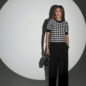  Шикарные вязаные кофты американки арт 643 в черно