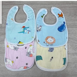 Качественные детские слюнявчики муслин - непромокаемые оптом