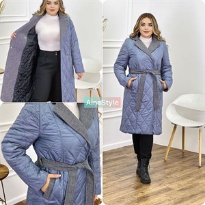 Новое поступление Пальто Ткань Кашемир стеганка утеплитель