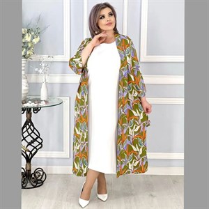 Получили двойку накид Ткань накид тайота платье шелк