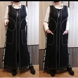 Модель 572 Теплый жилет из толстой шерстяной ткани