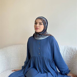 Супер тонкая и широкая ткань Платье с пуговицами Расцветков