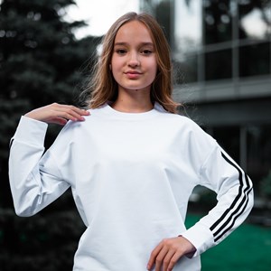 Комфортный свитшот Свитшот оверсайз Ткань двухнитка