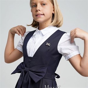 Шикарный школьный образ RICOMORA сарафан SASHA блузка