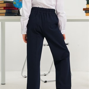 Классические школьные брюки для детей в темно-синем цвете - идеальный выбор для учебы