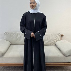 Платье рубашка из купры с дизайнерской вышивкой - Эксклюзивная женская мусульманская одежда