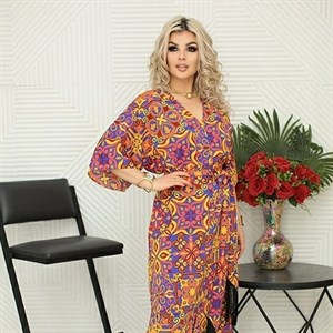 Длинное нарядное платье Лидия из материала прадо с