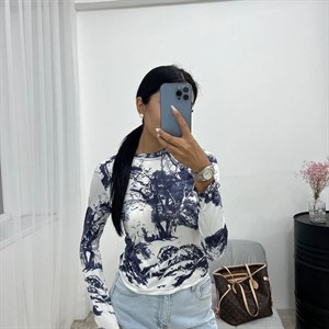 Американка база с принтами Посадка по фигуре шикарный