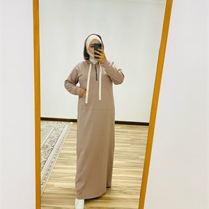 Kamelia kg_         Худи платья С замком на груди