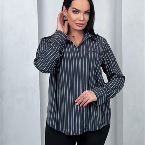  Классная стильная рубашка в полоску арт 1188 в наличии