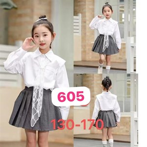 Актуальные белые блузки для детей оптом из Гуанчжоу | Sezim Kids