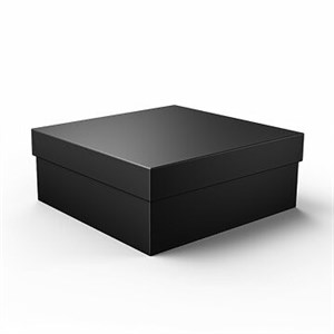 Плотные коробки с крышкой самосборные квадратные 25