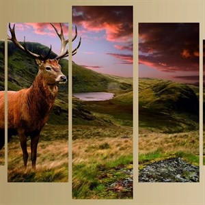 Модульная картина из пяти частей Размер 80 на 140