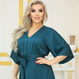 Длинное нарядное платье Лидия из материала японский