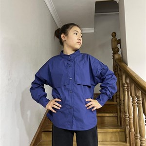 Модная рубашка тренч размеры 36 42 ткань хб стрейч