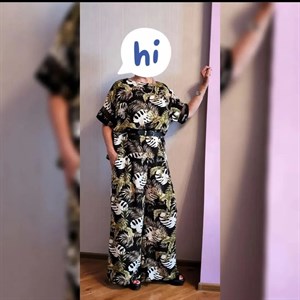 Модель 537 2 Брючный костюм штапель Свободный крой