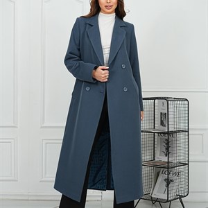 Двубортное прямое пальто MAIA - Стильная женская верхняя одежда