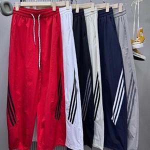 Трендовые baggy wide-leg брюки oversize с утяжкой снизу — M, L, XL