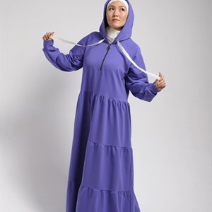 Ярусные платья с капюшоном на груди рабочий замок