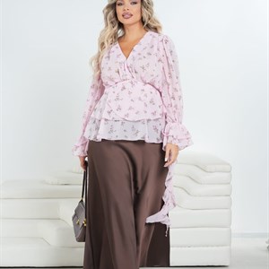 Шифоновая блузка с цветочным принтом - Идеальный выбор для романтичных образов