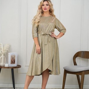 Новинка Блестящее праздничное платьесвободного силуэта