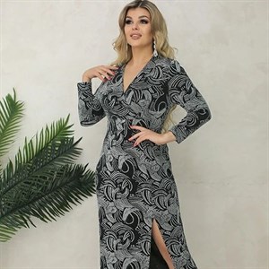 Длинное нарядное платье Инга из материала трикотаж