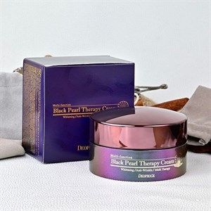 Крем для лица с черным жемчугом антивозрастной BLACK