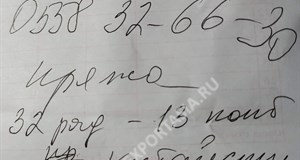 Дордой Оберон-Форт 31-32 ряд 13